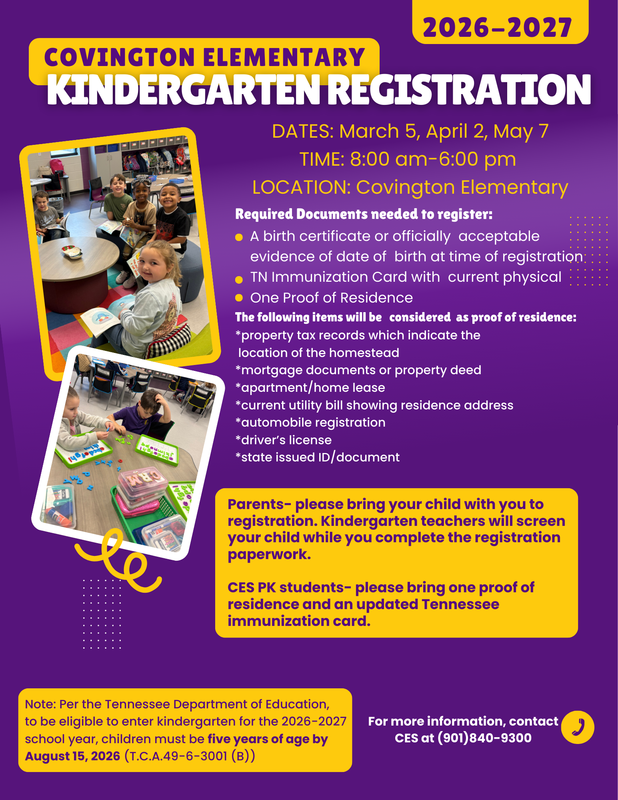 Kindergarten Registration Featured Photo