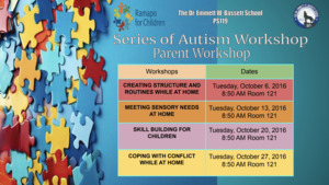 Series of Autism Workshop Parent Workshop October 2026