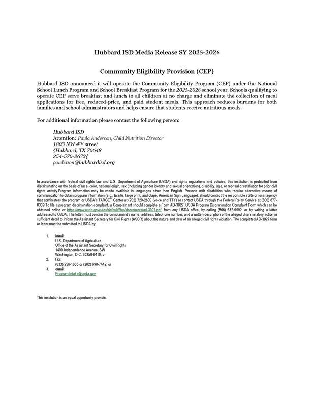 2025-2026 Media Release