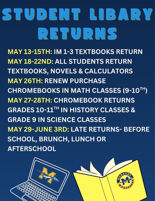 LMC Return Schedule 9-11th