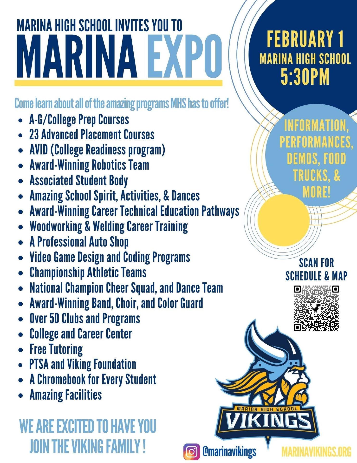 marina hs info night