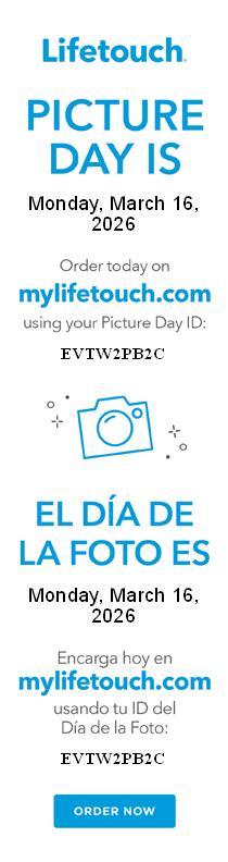 Spring Picture Day 3/16/26. Please see attached flyer. Featured Photo