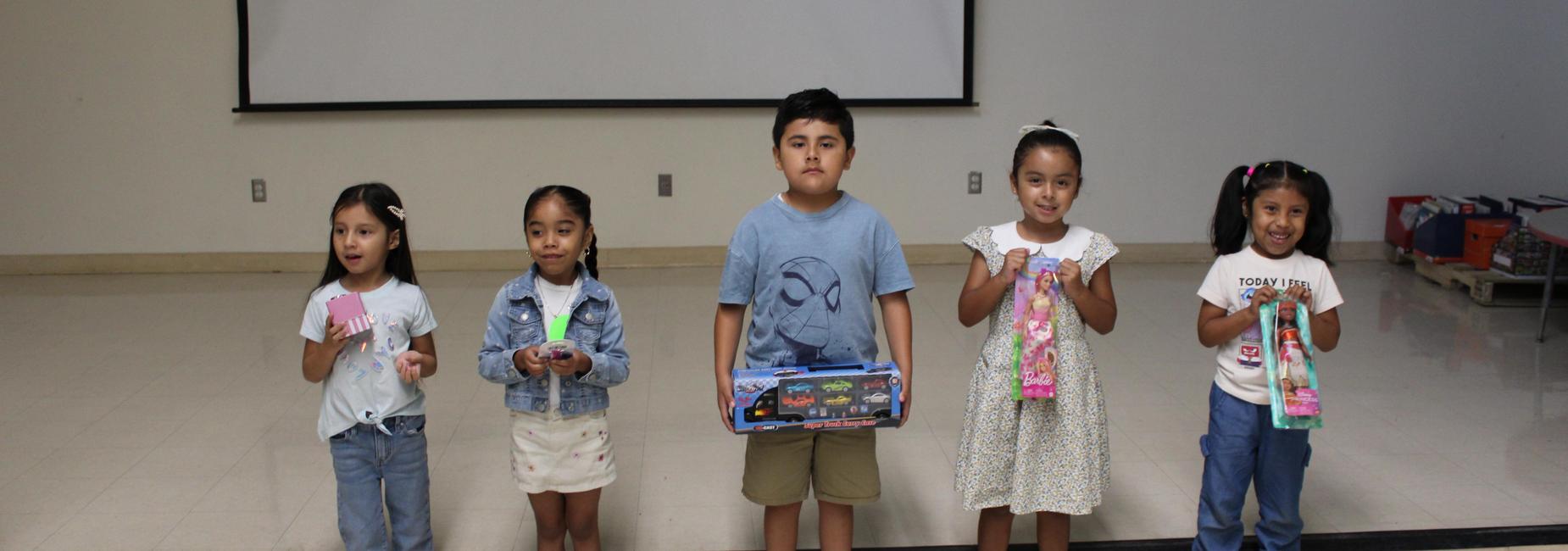 August perfect attendance raffle winners