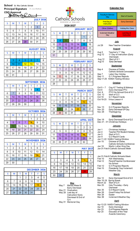 2026-2027 Diocesan Calendar Featured Photo