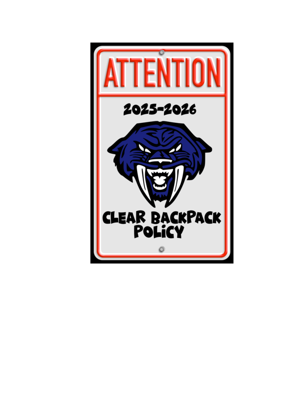 NEW BACKPACK POLICY