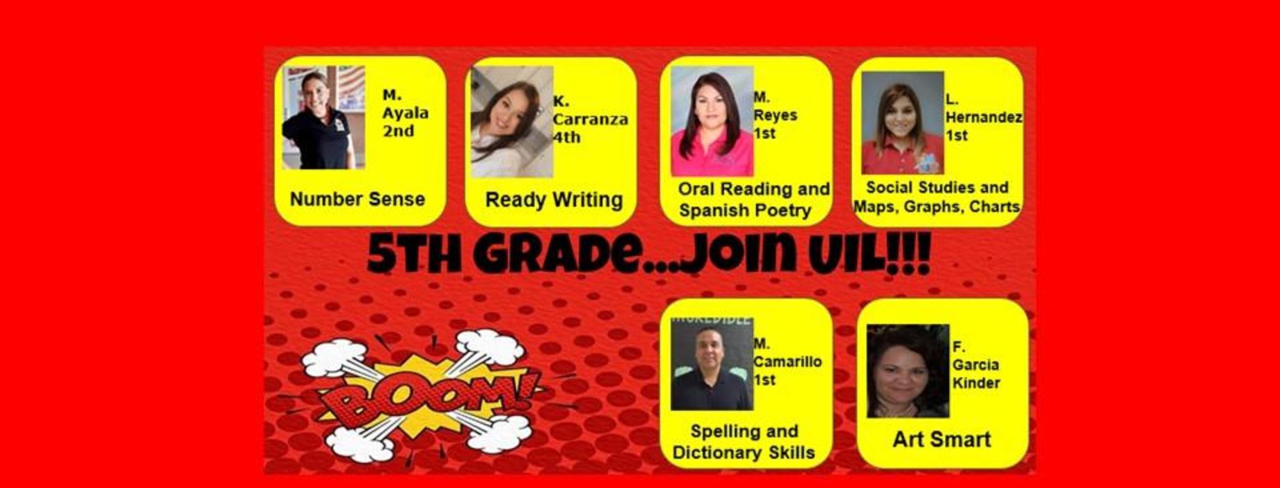 5th grade uil clubs