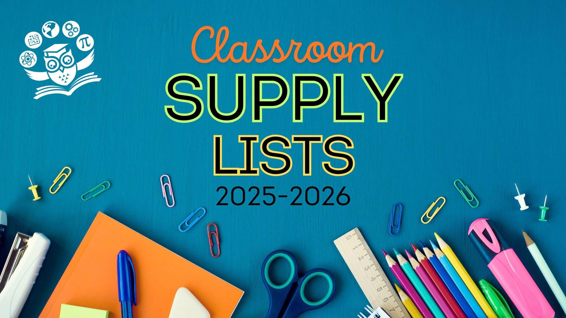 classroom Supply Lists
