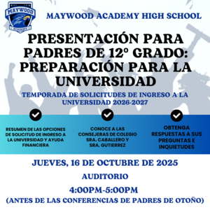 12th Grade Parent Presentation: College Readiness