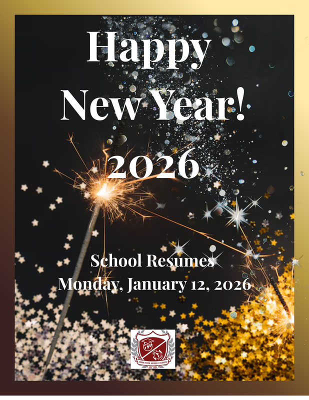 happy new year flyer in English