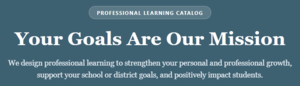 Professional learning catalog header image pictured