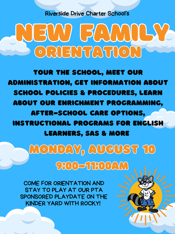 New Family Orientation - Monday, August 10, 2026 Featured Photo