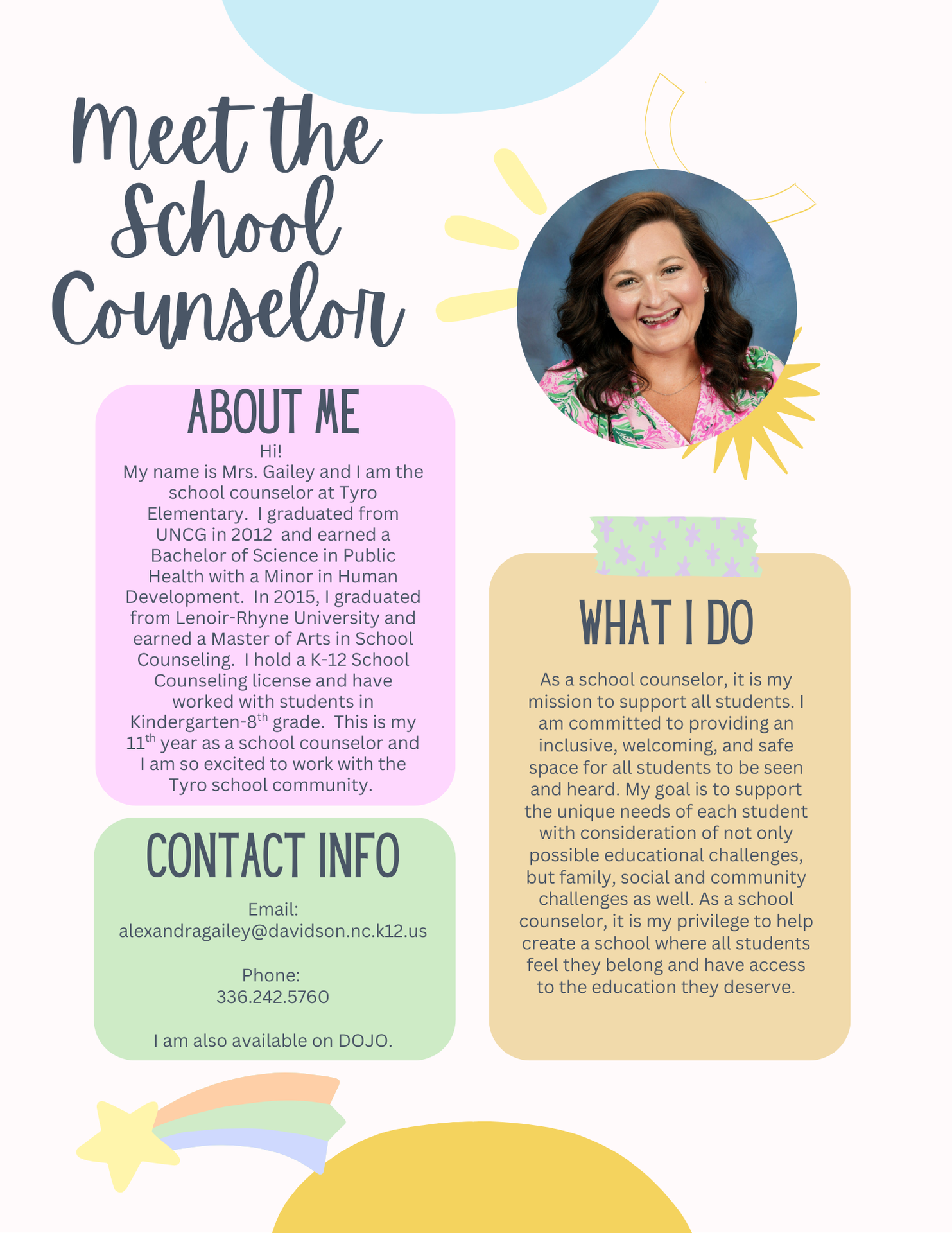 Counselor info
