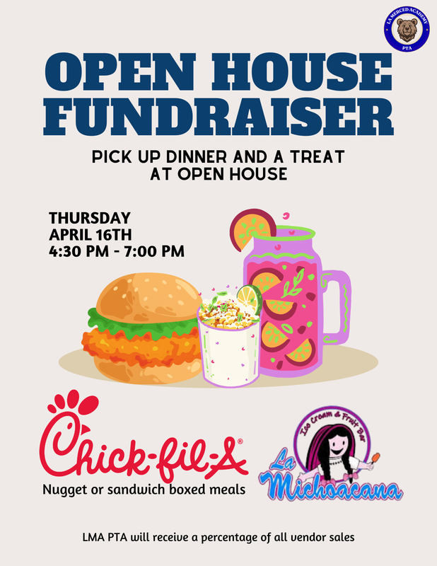 Open House Fundraiser Flyer
