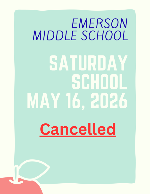 Saturday School May 16, 2026 - cancelled