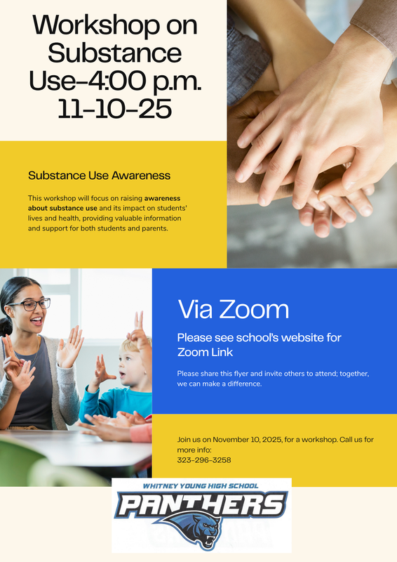 Parent Workshop-Substance Use Awareness-11-10-25