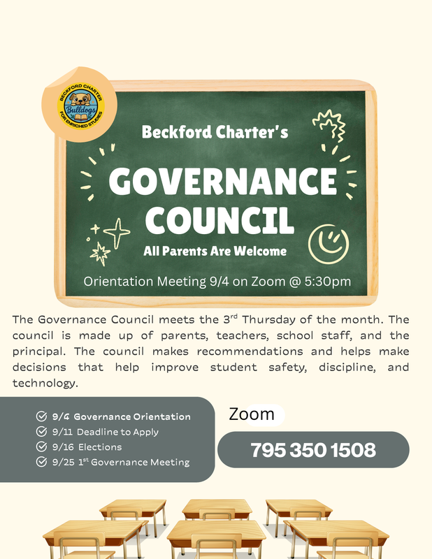 Governance Council Meetings schedule