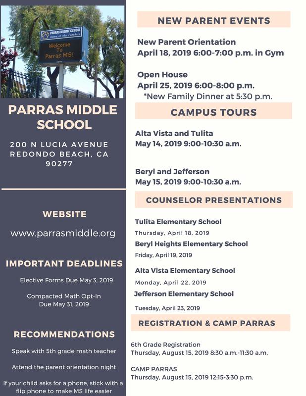 Attention Incoming 6th Grade Families Featured Photo