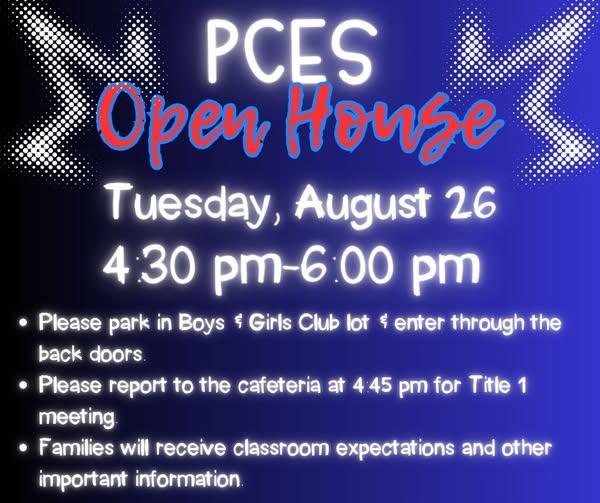 PCES Open House
