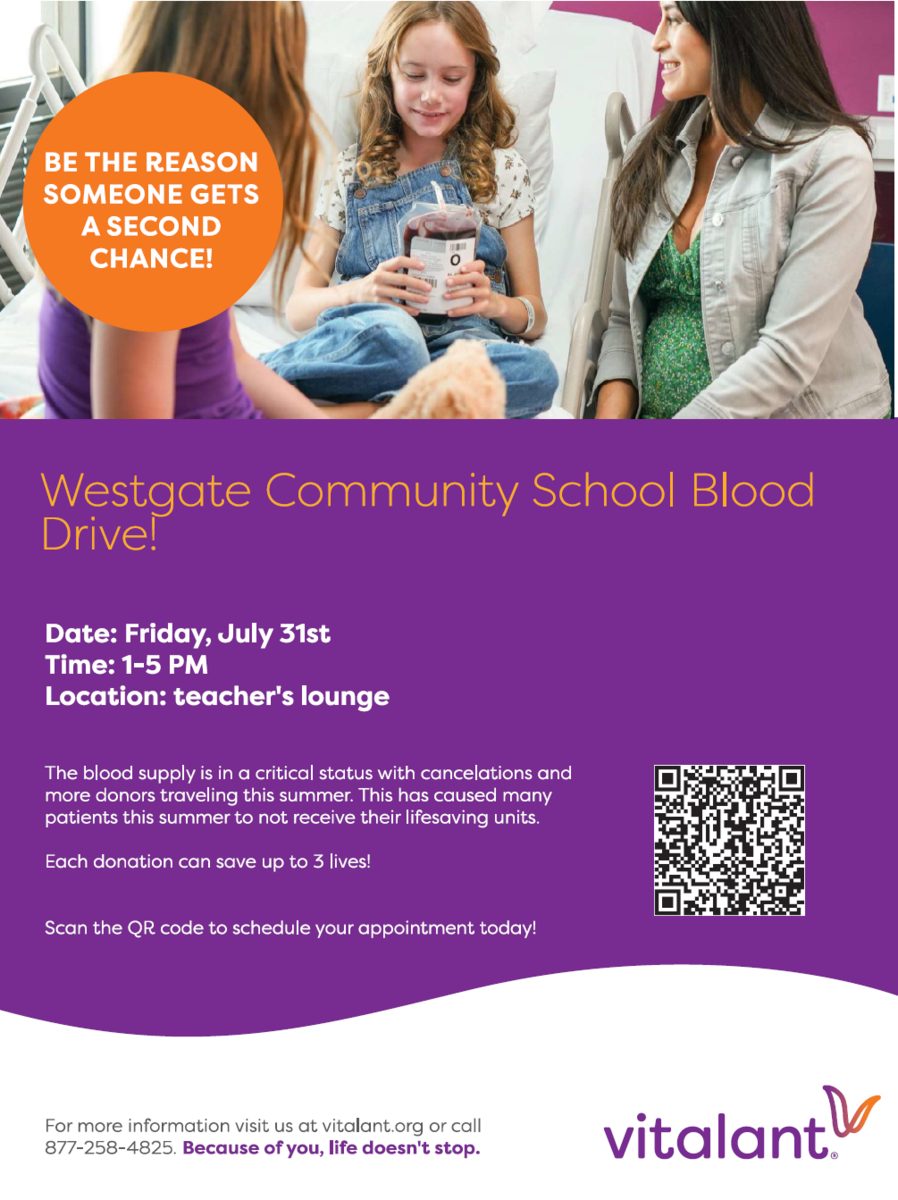 Vitalant Blood Drive July 31st
