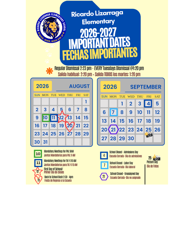 Important Dates