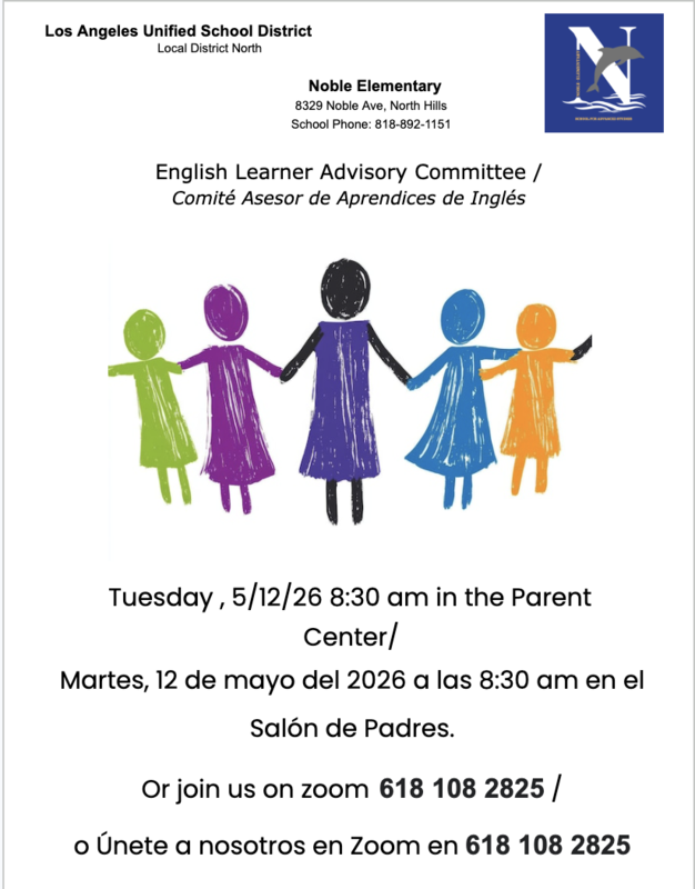 ELAC Meeting / Reunión Escolar para ELAC Featured Photo