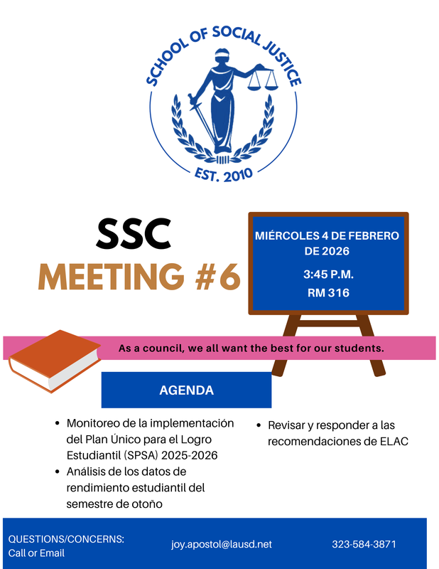 SSC Meeting #6
