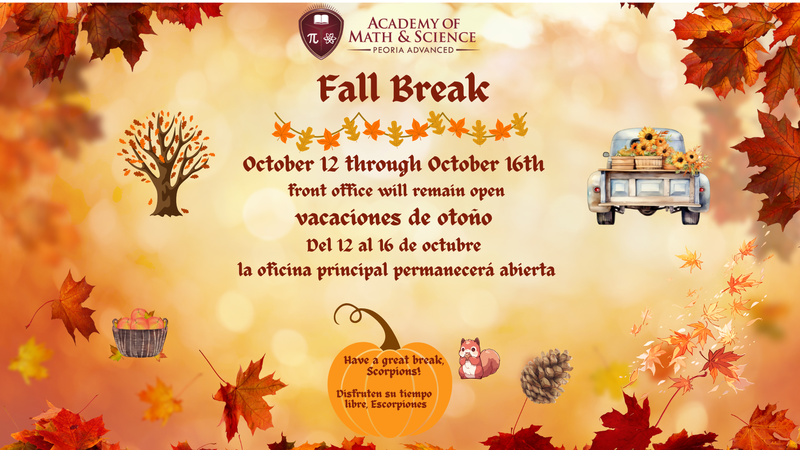 Fall Break October 12-16 Featured Photo