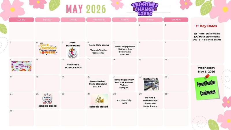 May Calendar 2026