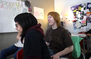 Students in the weather club