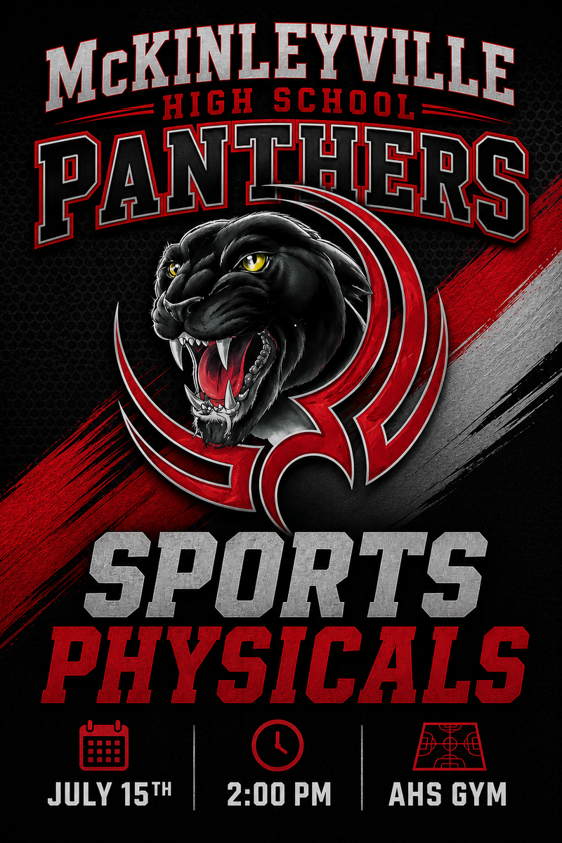 Sports Physicals 7/15/2026 @ AHS GYM