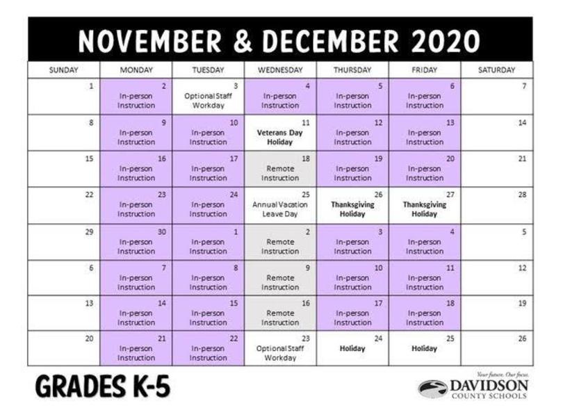 November Calendar