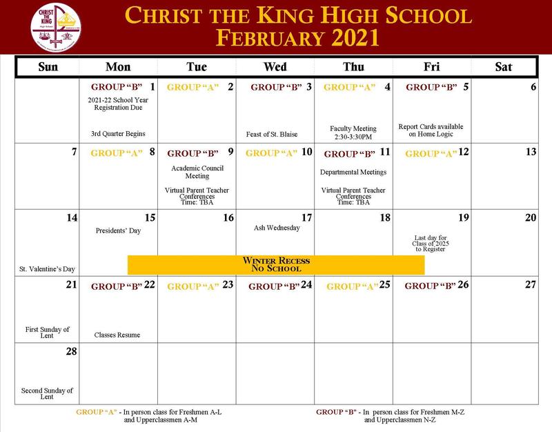 February 2021 Calendar Featured Photo