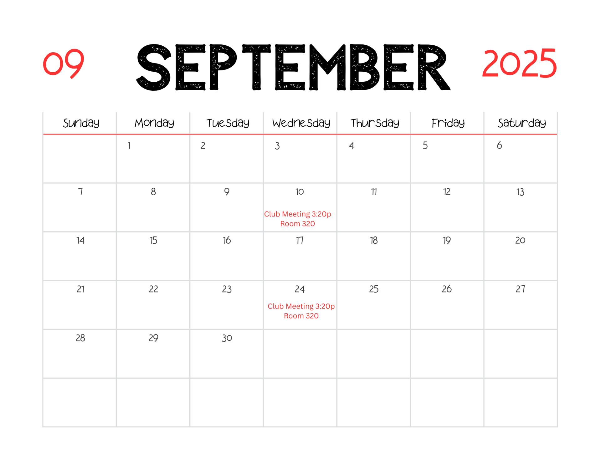 Future Meeting Dates