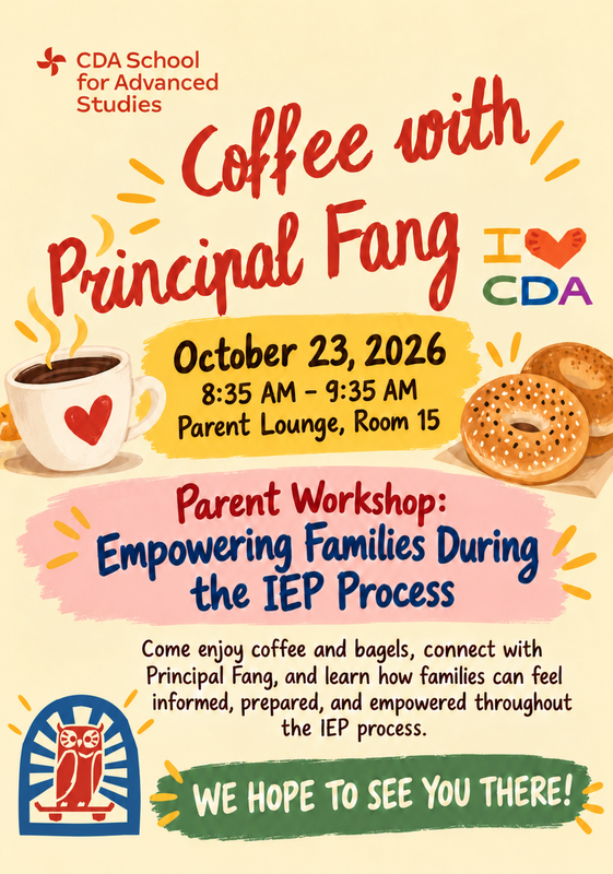 Coffee With Principal Fang & Empowering Families During the IEP Process