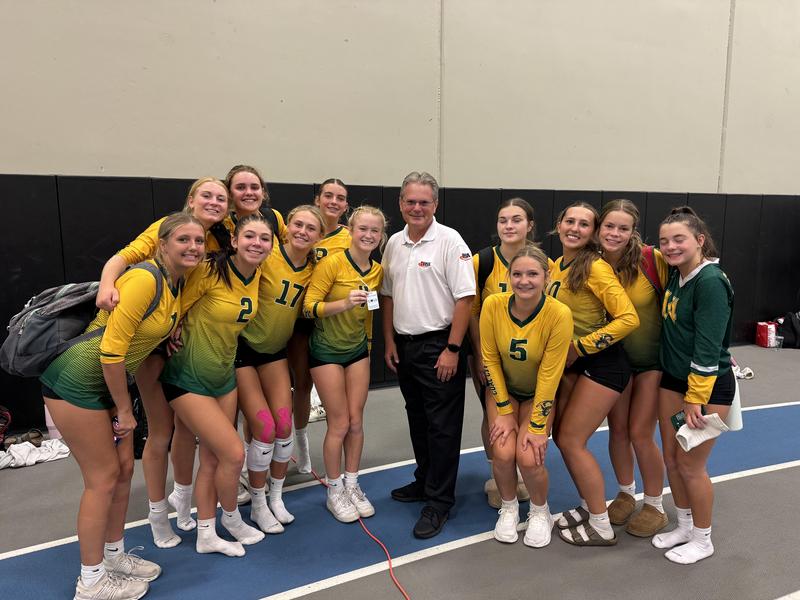 A member of the Coalers Volleyball Team awarded a ZONI
