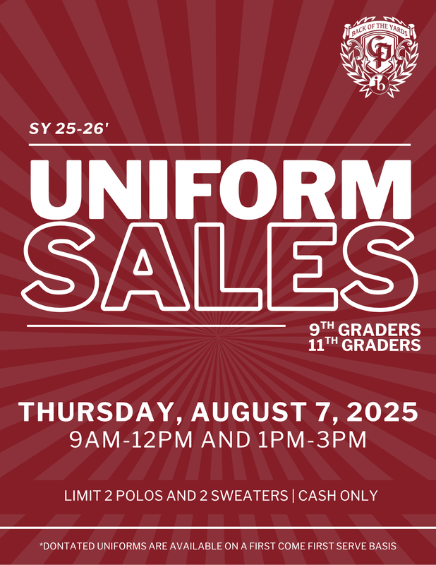 9TH & 10TH GRADE UNIFORM SALES Featured Photo