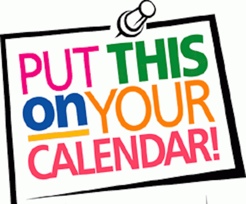 Put this on your calendar