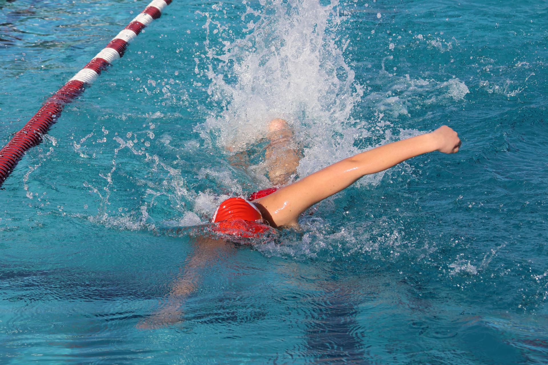 Katie Rodriguez swimming