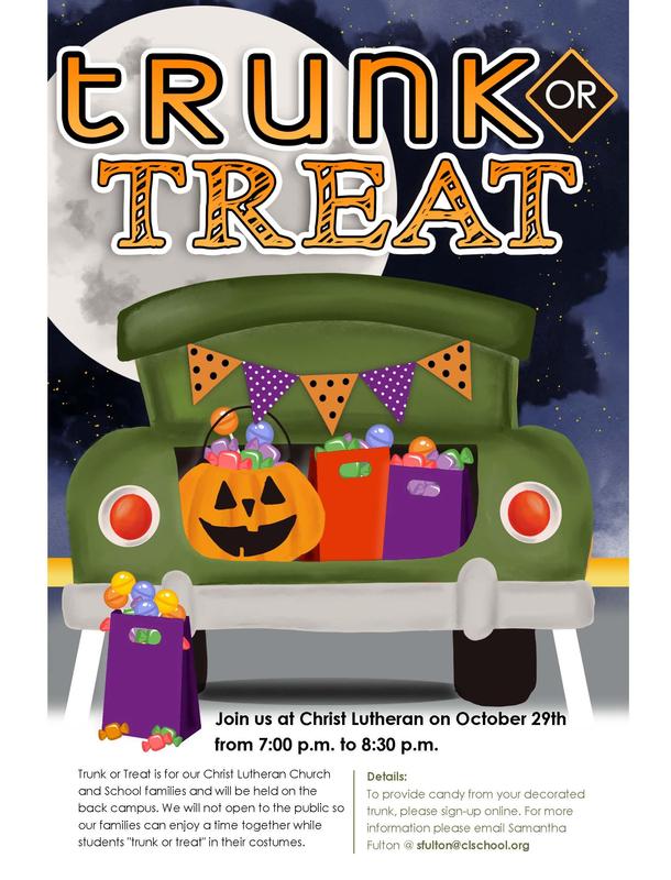 Trunk or Treat- October 29 from 7:00- 8:30 pm Featured Photo