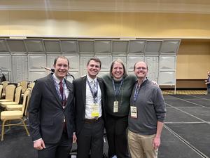 Benjamin Corneliusen receiving award