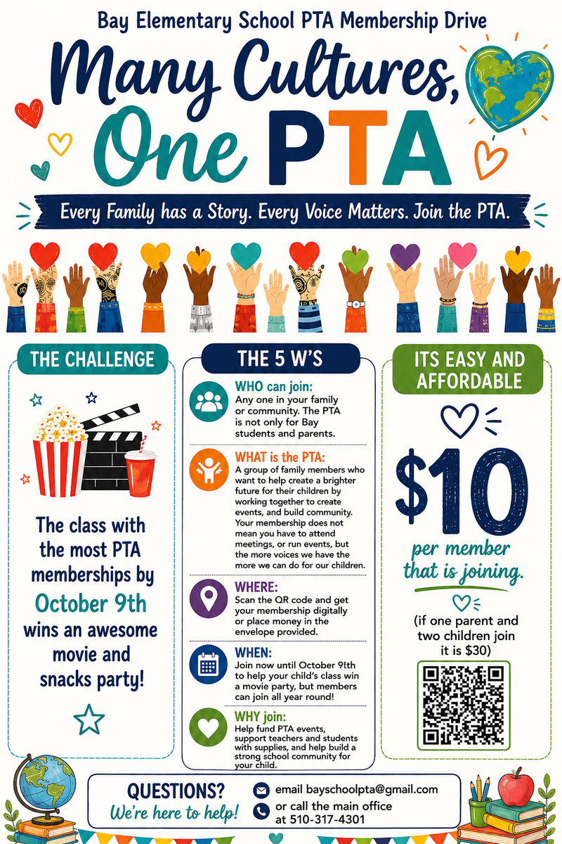 Join Bay PTA TODAY Featured Photo