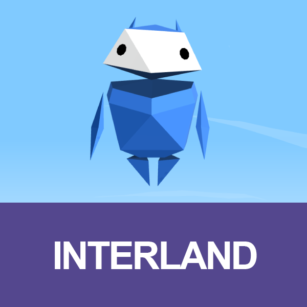 Interland image of blue character