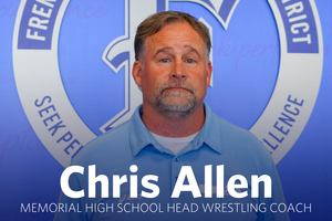 Chris Allen at School board meeting
