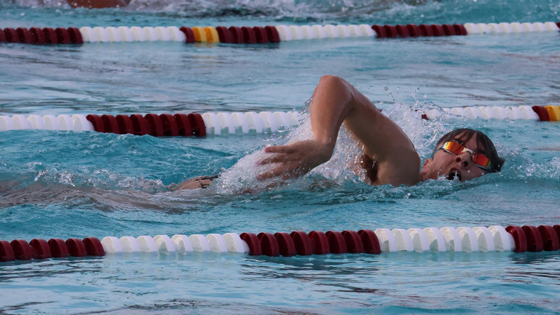 Everett Dunn swimming