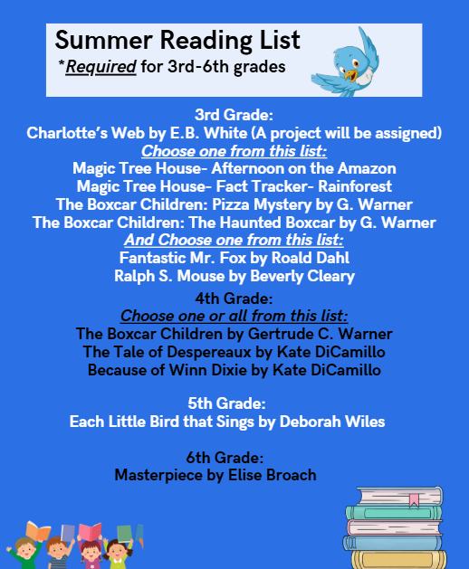 Summer reading flyer