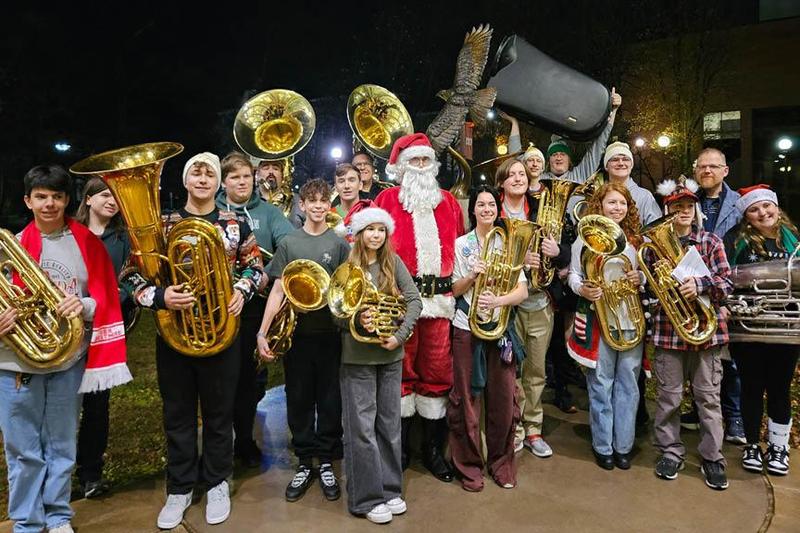 Penn-Trafford musicians participated in the Merry Tuba Christmas performances