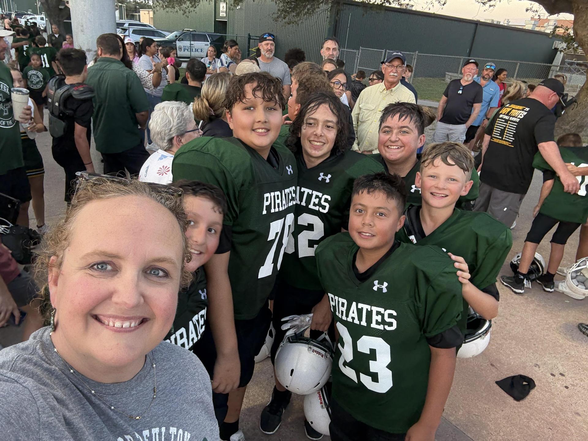 football selfie