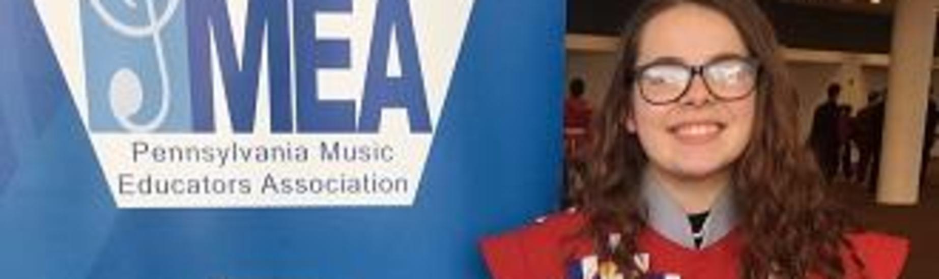 Katie Ponder with the opportunity to participate in PMEA All State Band.