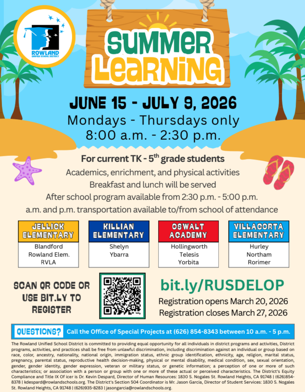 Summer Learning 2026 Registration Reminder Featured Photo