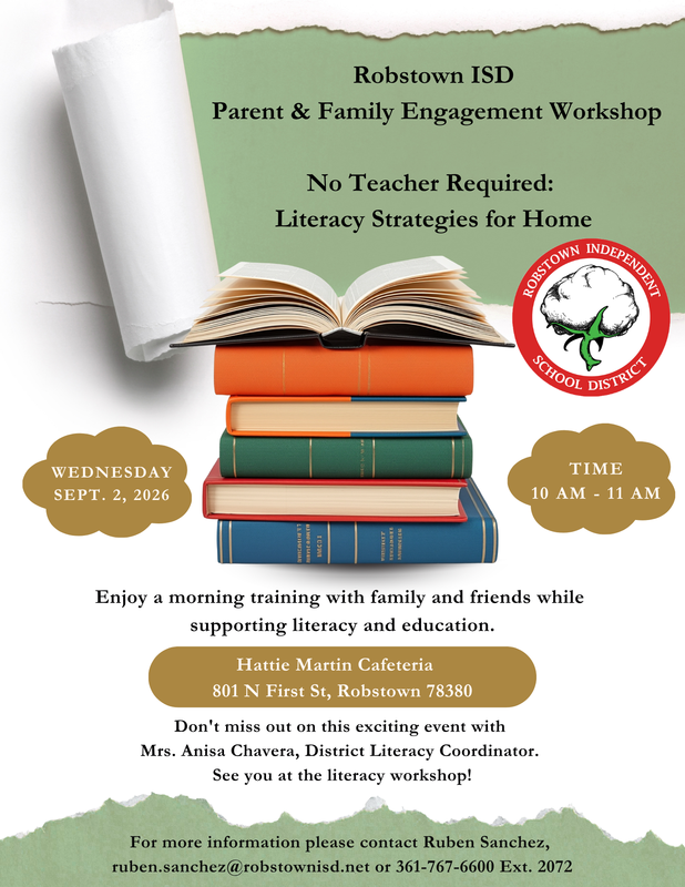 Robstown ISD to Host Parent & Family Engagement Workshop Featured Photo